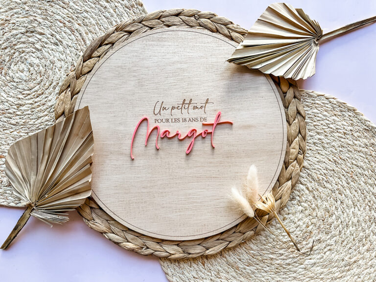 Livre D'Or De Mariage En Bois, Personnalisé Rustique Album De Fiançailles - 30 Pages Guest-Book