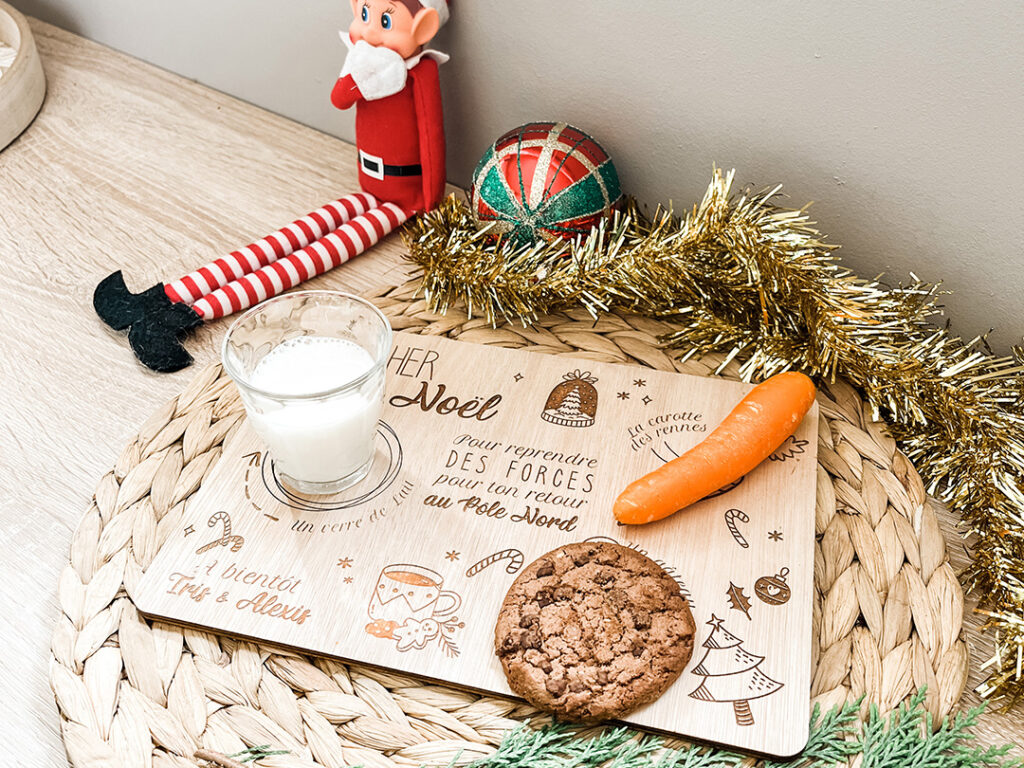 Enseigne 'Boulangerie Du Père Noël' En Bois Vieilli - Personnalisable - Déco De Noël Rustique - Neuf